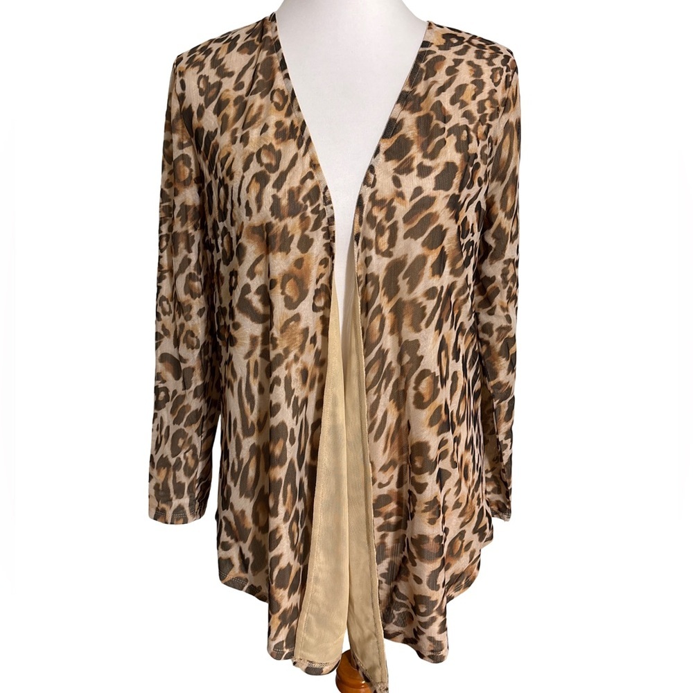 Chico's Leopard Print Cardigan